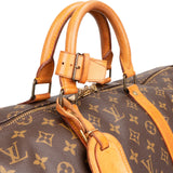 Louis Vuitton Monogram Canvas Keepall 55 Bandoulière Travel Bag