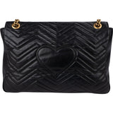 Gucci Matelassé Leather GG Marmont Large Single Flap Crossbody Bag