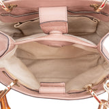 Gucci Pink Leather Bamboo Handbag