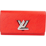 Louis Vuitton Red Epi Leather Twist Wallet