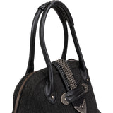 Christian Dior Tweed Leather Detective Bag Handbag