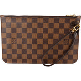 Louis Vuitton Monogram Damier Ebene Canvas Neverfull PM Pochette Accessoires Clutch