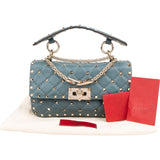Valentino Quilted Leather Rockstud Spike Medium Chain Crossbody Bag