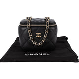 Chanel Quilted Lambskin Mini Vanity Chain Crossbody Bag