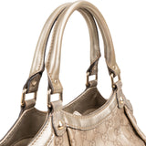 Gucci Guccissima Metallic Leather Sukey Handbag
