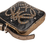 Loewe Leather Anagram Studded Fringe Crossbody Bag