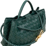Bottega Veneta Intrecciato Leather East-West Andiamo Crossbody Handbag