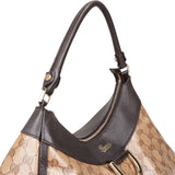 [🔄️B13 / F12] Gucci Monogram Crystal GG Canvas Abbey D-Ring Hobo Shoulder Bag - vintageandkickz