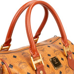 MCM Monogram Visetos Boston Handbag - vintageandkickz