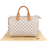Louis Vuitton Monogram Damier Azur Canvas Speedy 30 Handbag
