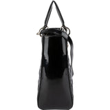 Christian Dior Patent Cannage Leather Large Lady Dior Handbag