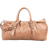 Prada Gaufre Leather Bauletto  Handbag