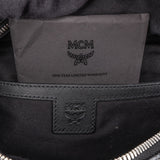 MCM Black Leather Visetos Stark Belt Crossbody Bag