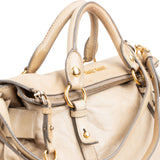 Miu Miu Vitello Lux Leather Bow Satchel Handbag
