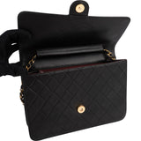 Chanel Quilted Lambskin 24K Gold Single Flap Shoulder Bag