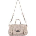 [🔄️B24 / F17] Miu Miu Matelassé Leather Coffer Handbag - vintageandkickz