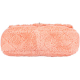 Chanel Pink Terry Cloth Coco Single Flap Shoulder Bag