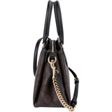 Coach Signature Monogram Canvas Mini Lillie Carryall Crossbody Handbag