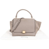 Celine Croc Embossed Suede Trapeze Bag Handbag
