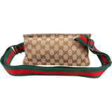 Gucci Monogram GG Canvas Web Belt Crossbody Bag