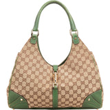 Gucci Monogram GG Canvas New Jackie Hobo Shoulder Bag