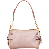 Miu Miu Vitello Lux Bow Pochette Shoulder Bag