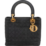 Christian Dior Quilted Nylon Lady Dior Handbag