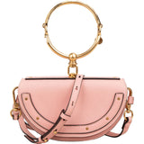 Chloé Pink Calfskin Nile Minaudière Bracelet Handbag