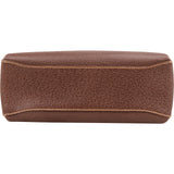 Gucci Brown Leather Bamboo Lock Top Handle Handbag