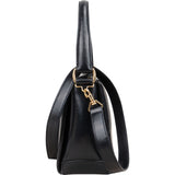 Gucci Blue Vintage Leather Bamboo Top Handle Handbag