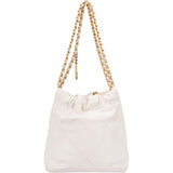 Chanel 22 Quilted Calfskin Drawstring Crossbody Shoulder Bag