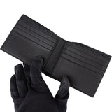 Saint Laurent Croc Embossed Leather Bifold Wallet