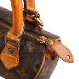 Louis Vuitton Monogram Canvas Mini Speedy Crossbody Handbag
