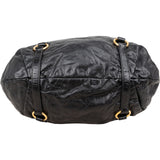 Miu Miu Vitello Lux Gathered Hobo Tote Handbag