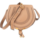 Chloé Grained Leather Marcie Mini Saddle Crossbody Bag