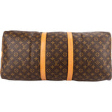 Louis Vuitton Monogram Canvas Keepall 55 Bandoulière Travel Bag