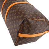 Louis Vuitton Monogram Canvas Keepall 55 Bandoulière Travel Bag