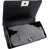 Chanel Quilted Patent Leather Medium Boy Crossbody Bag