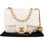 Chanel Quilted Lambskin Mini Rectangular Single Flap Adjustable Crossbody Bag - vintageandkickz