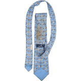 Hermès Elephant & Horse Print Silk Tie Krawatte