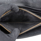 Prada Black Saffiano Leather Continental Wallet