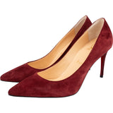 Christian Louboutin Weinrot Leather Suede Kate Pumps Shoes (35,5)