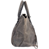 Balenciaga Grey Leather Sunday Tote Handbag