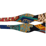 Hermès Printed Patchwork Silk Bow Tie