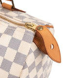 Louis Vuitton Monogram Damier Azur Canvas Speedy 25 Handbag