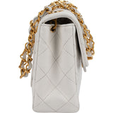 Chanel Quilted Lambskin Small 24K Gold Single Flap Crossbody Bag