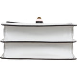 Fendi Light Blue Leather Can I Studded Emblem Crossbody Bag