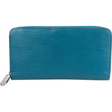 Louis Vuitton Blue Epi Leather Zippy Wallet