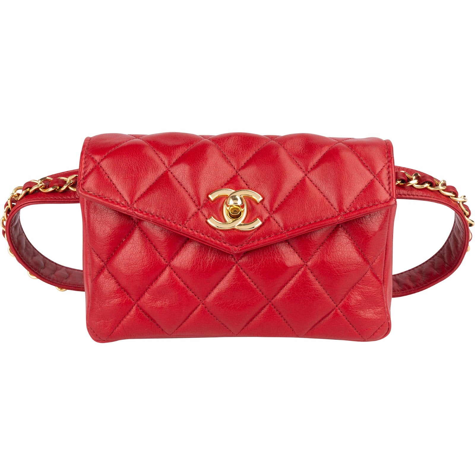 Chanel Quilted Lambskin CC Belt Crossbody Bag xx maße - vintageandkickz