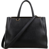 Fendi Black Leather 2Jours Handbag